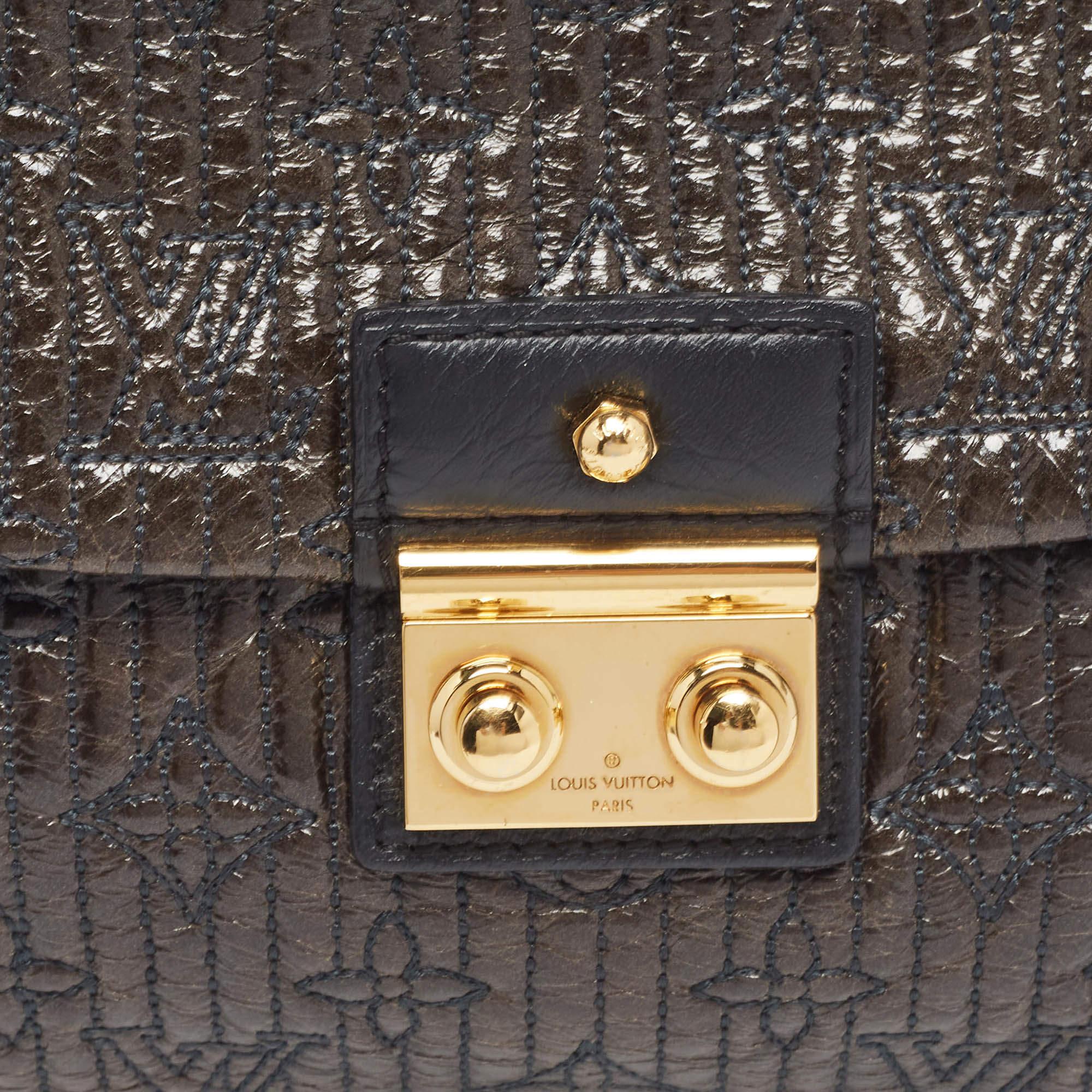 Women's Louis Vuitton Dark Brown Monogram Patent Leather Limited Edition Motard Bag