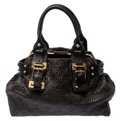 Louis Vuitton Dark Brown Monogram Patent Leather Motard Biker Bag