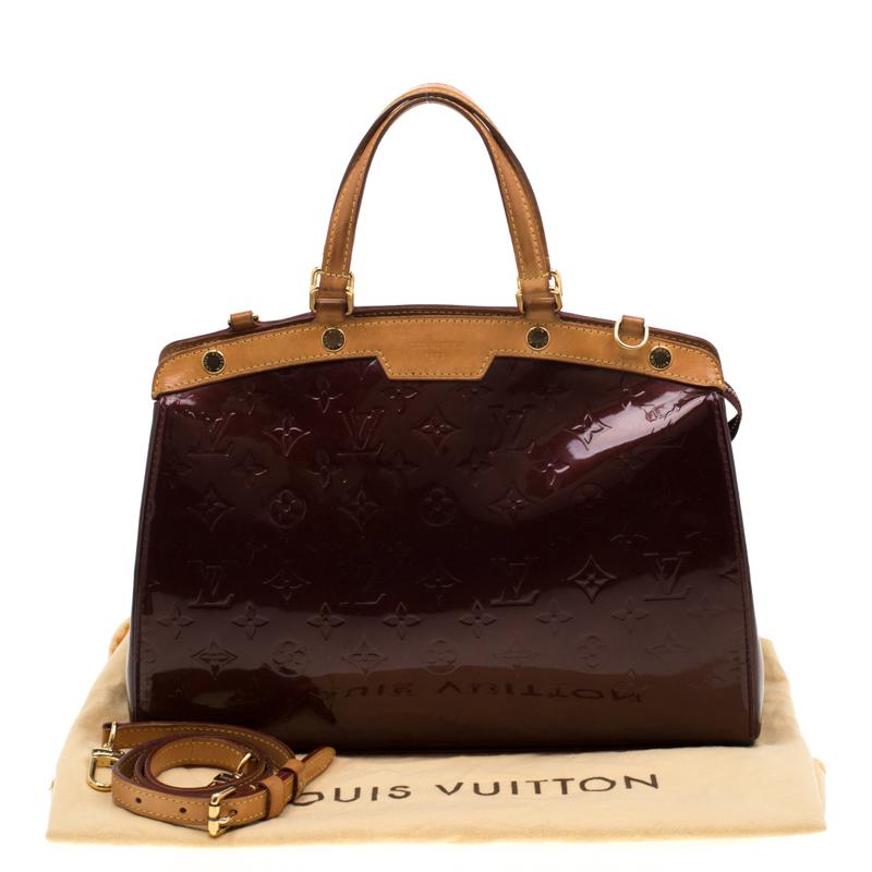 Louis Vuitton Dark Brown Monogram Vernis Brea MM Bag 6