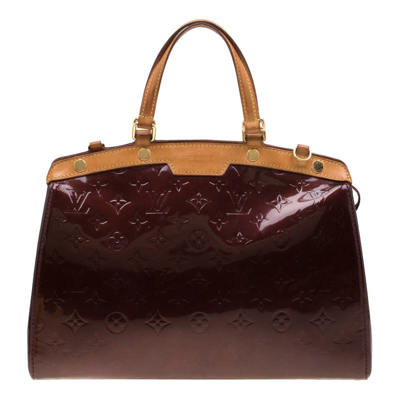 Louis Vuitton Dark Brown Monogram Vernis Brea MM Bag