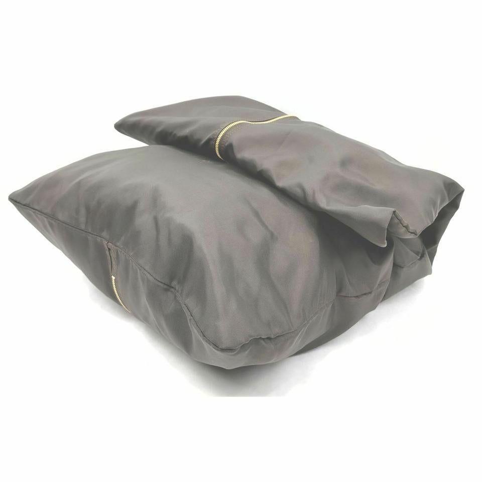 Louis Vuitton Dark Brown Nylon Garment Cover Bag Carrier 861019 en vente 6