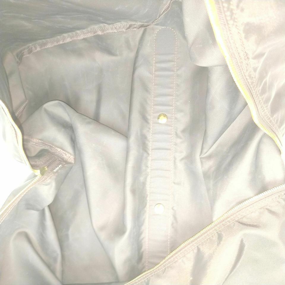 Gray Louis Vuitton Dark Brown Nylon Garment Cover Bag Carrier 861019 For Sale