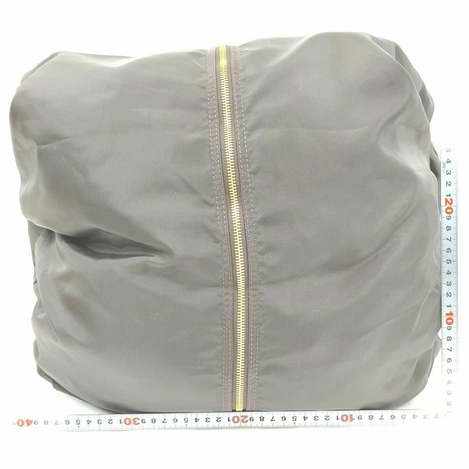Louis Vuitton Dark Brown Nylon Garment Cover Bag Carrier 861019 For Sale 4