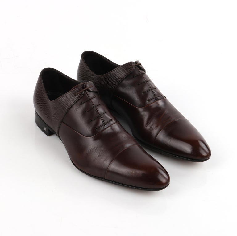 LOUIS VUITTON Dress shoes leather Brown mens Used –