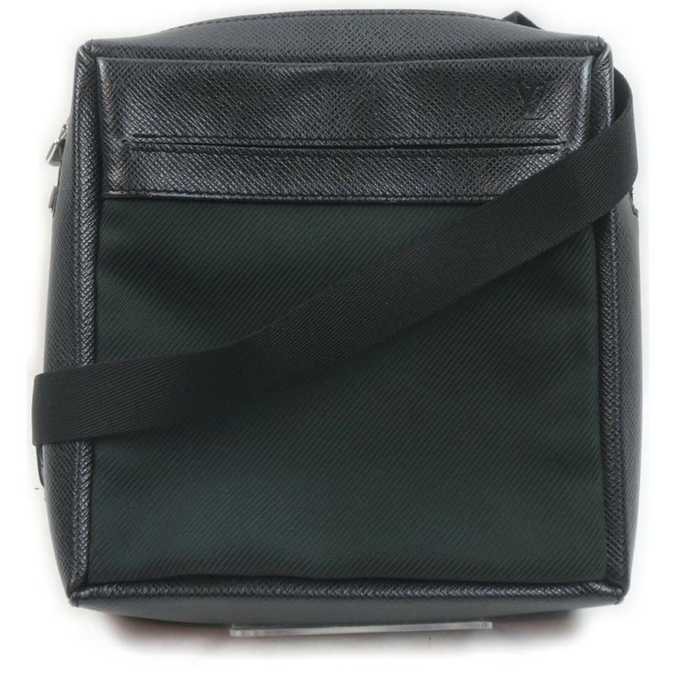 Louis Vuitton Dark Green Ardoise Taiga Leather Beloukha Messenger Bag 863045 1