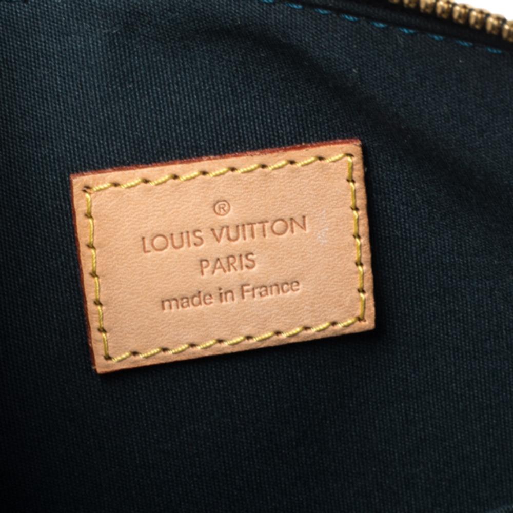 Black Louis Vuitton Dark Green Monogram Vernis Alma GM Bag