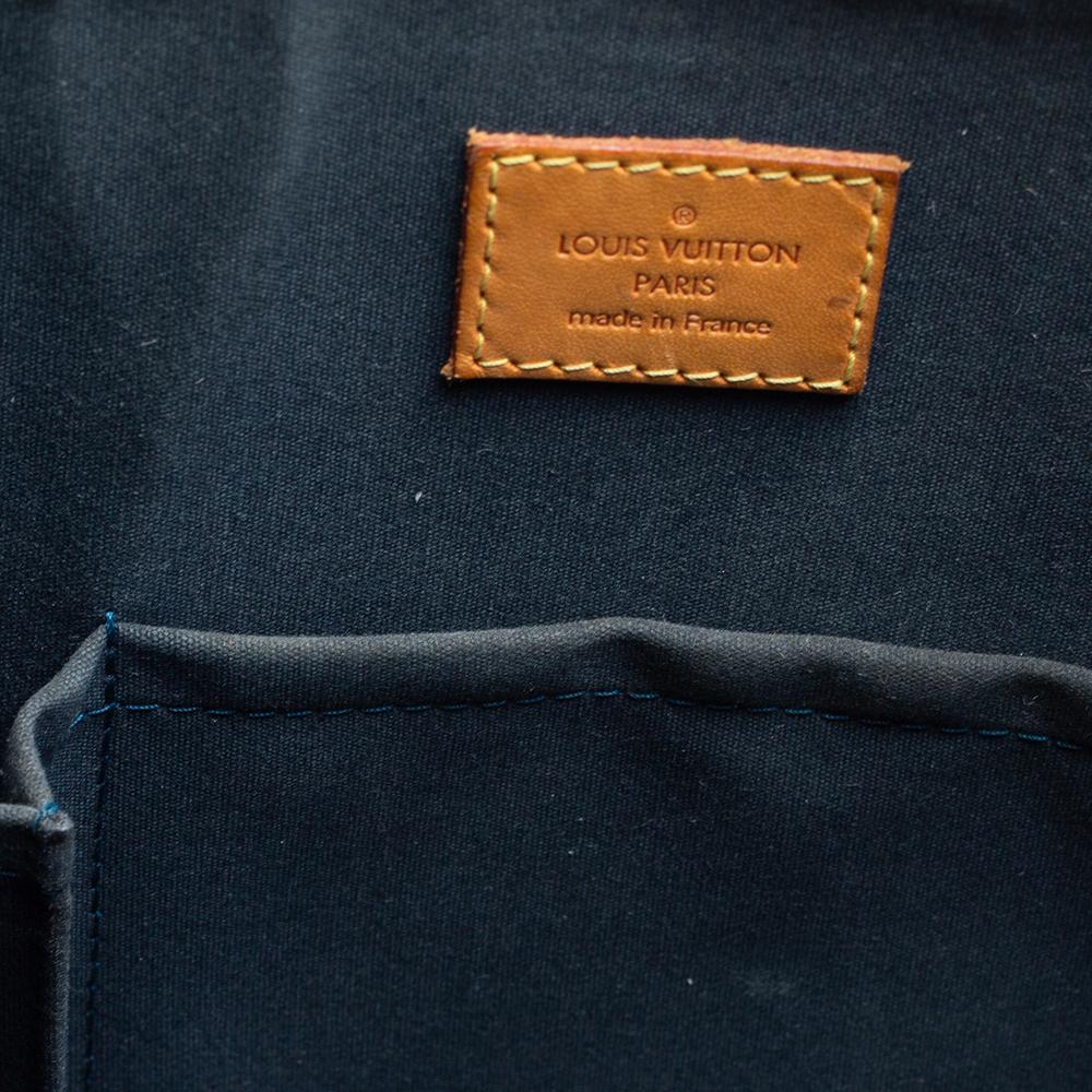 Women's Louis Vuitton Dark Green Monogram Vernis Leather Alma GM Bag