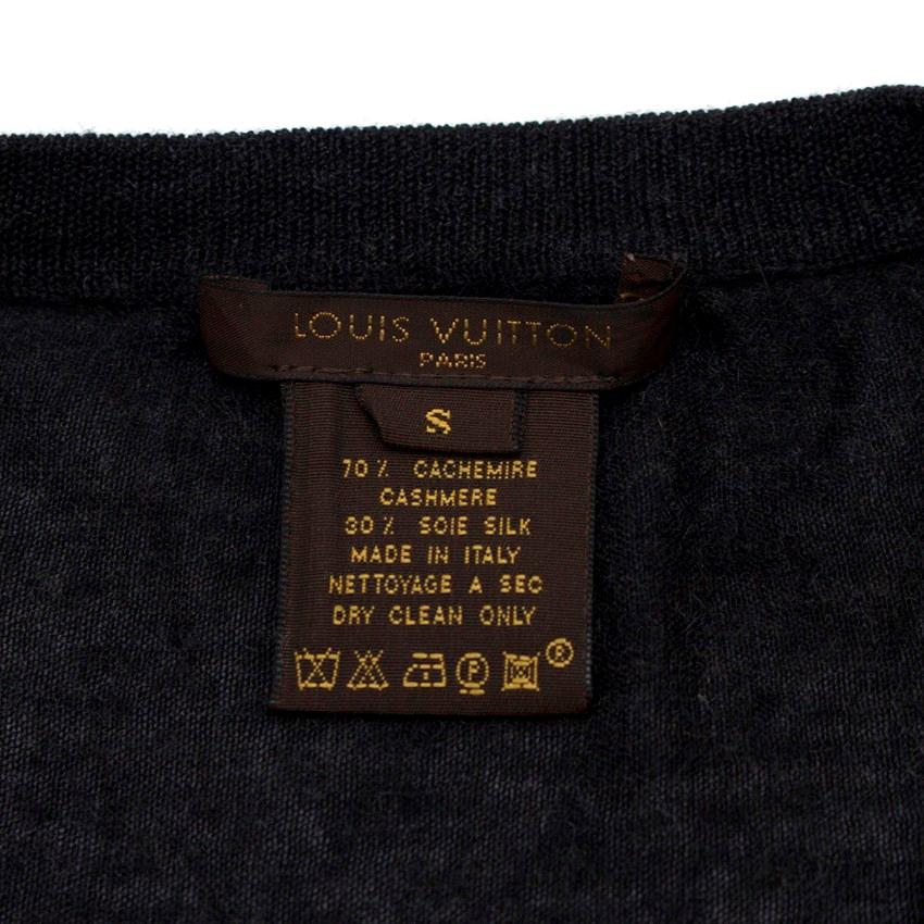 Louis Vuitton Dark Grey Cashmere Blend Long-Sleeved Dress US 6 1