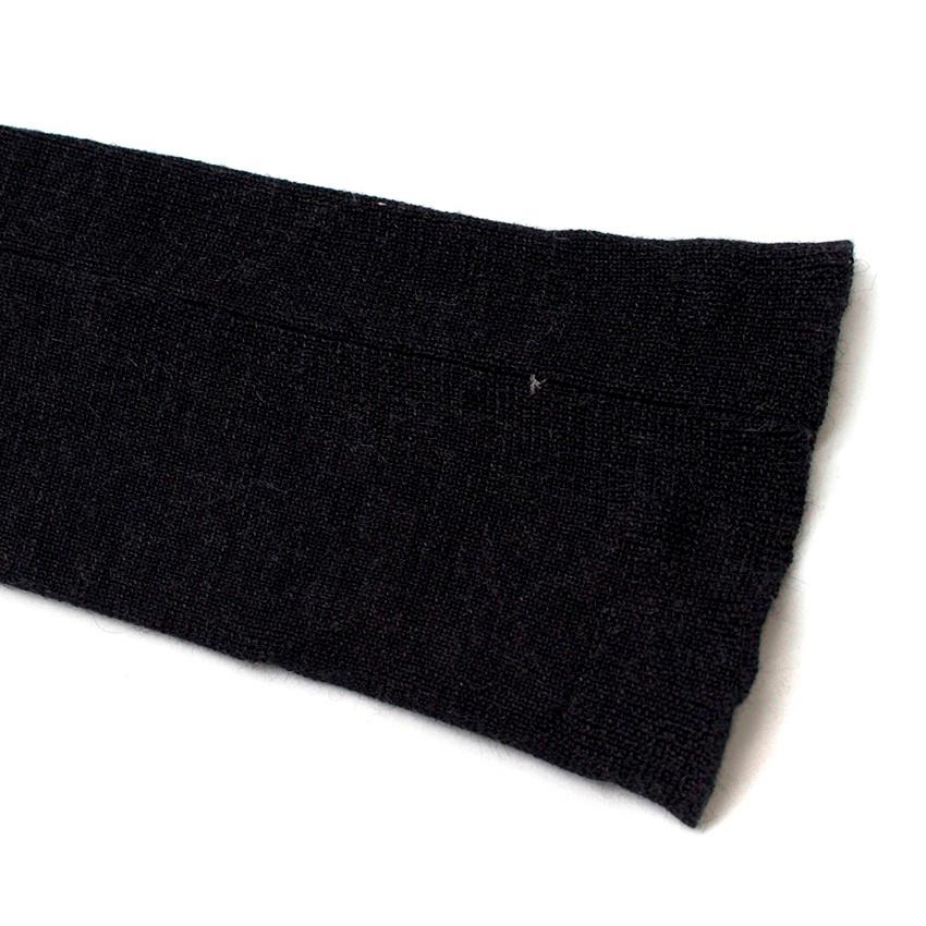 Louis Vuitton Dark Grey Cashmere Blend Long-Sleeved Dress US 6 3