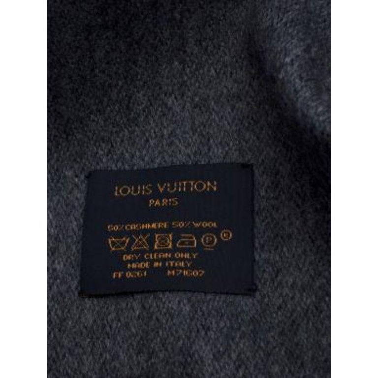 Louis Vuitton SCIARPA MONOGRAM CLASSIC Grigio Lana ref.437902
