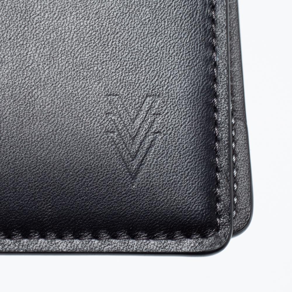 Louis Vuitton Dark Grey Leather Multiple Wallet 1