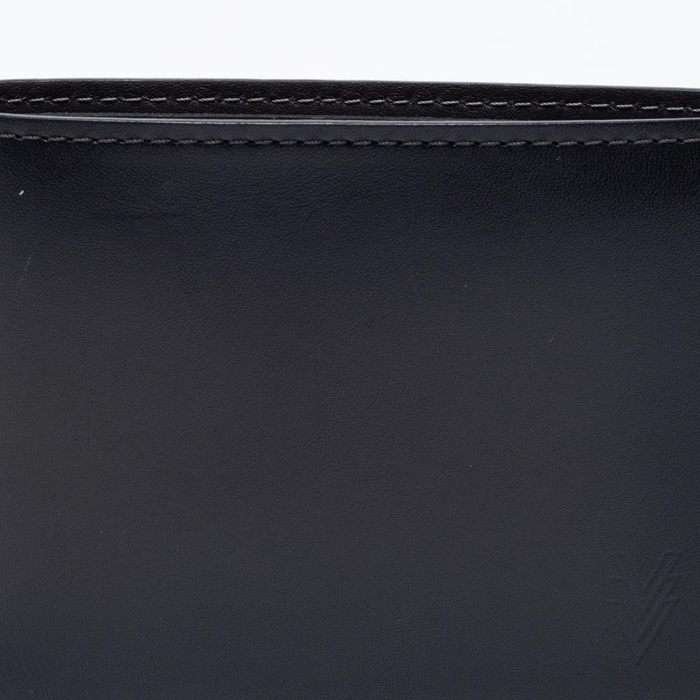 Louis Vuitton Dark Grey Leather Multiple Wallet 4