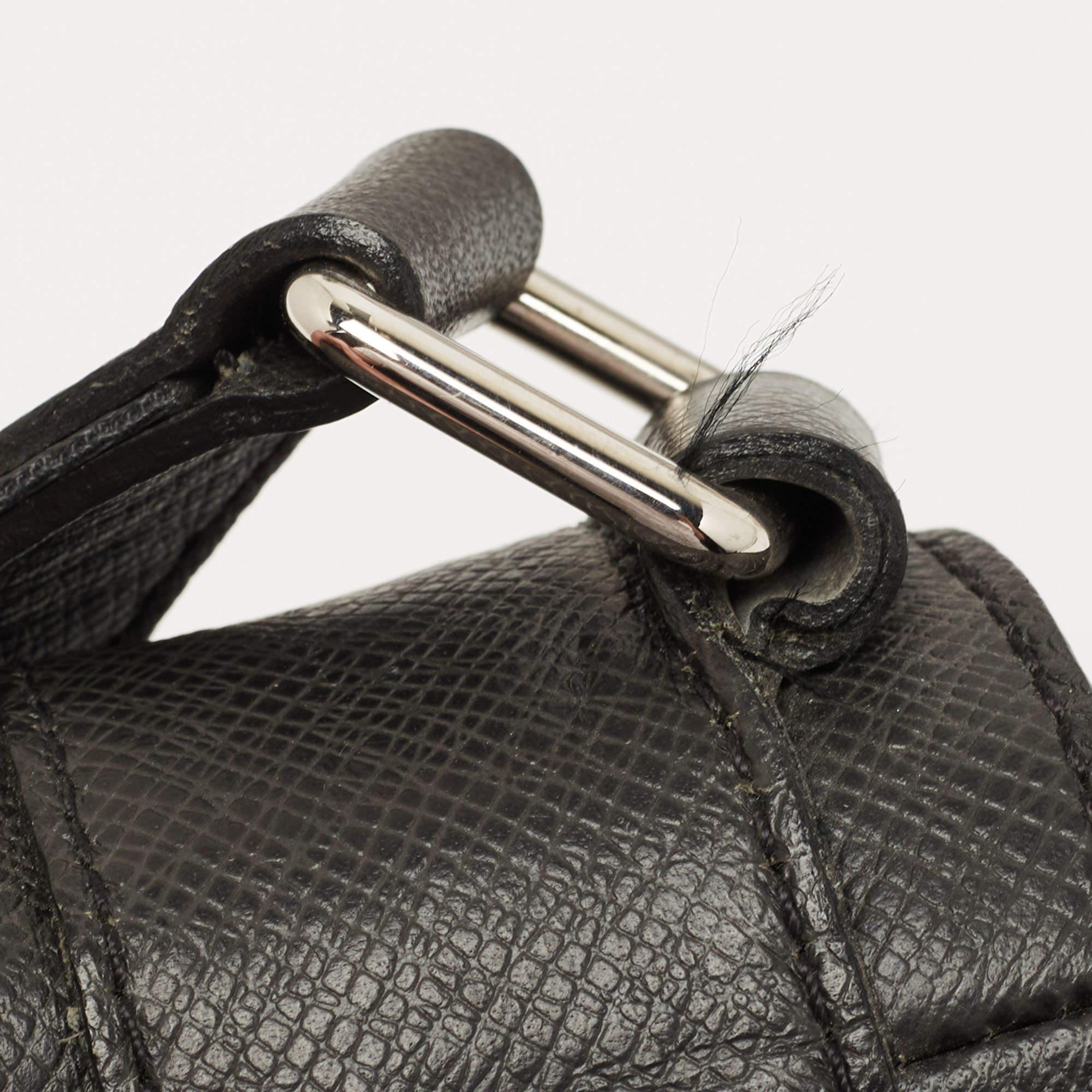 Louis Vuitton Dark Grey Taiga Leather Roman MM Bag 6