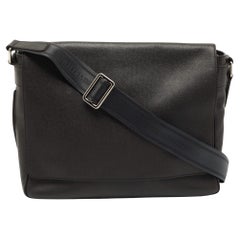 Louis Vuitton Dark Grey Taiga Leather Roman MM Bag
