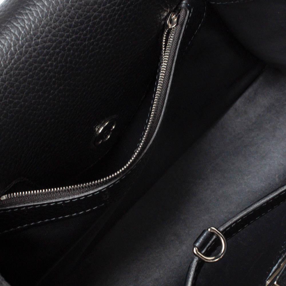 Louis Vuitton Dark Grey Taurillon Leather Capucines MM Bag 2
