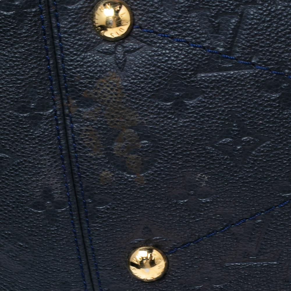 Louis Vuitton Dark Navy Blue Monogram Empreinte Leather Artsy MM Bag 4