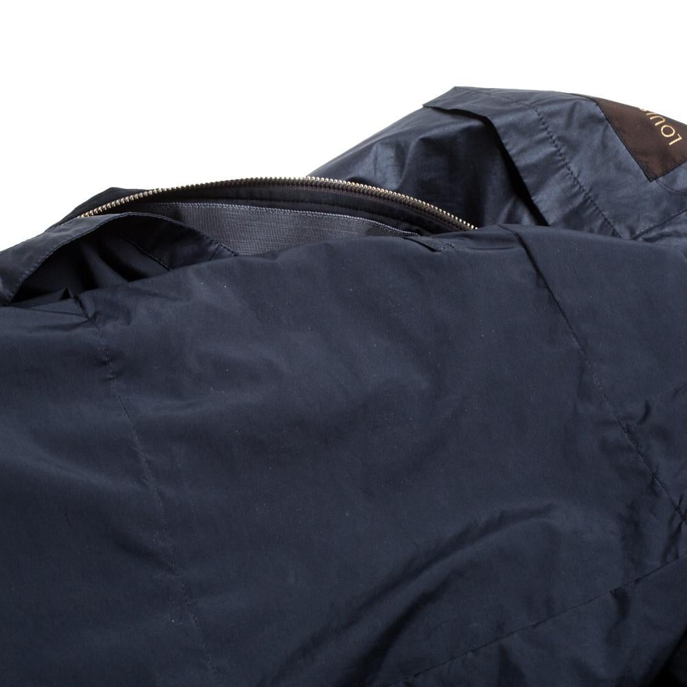 Louis Vuitton Dark Navy Quilt Detail Detachable Hooded Parka XXL 1