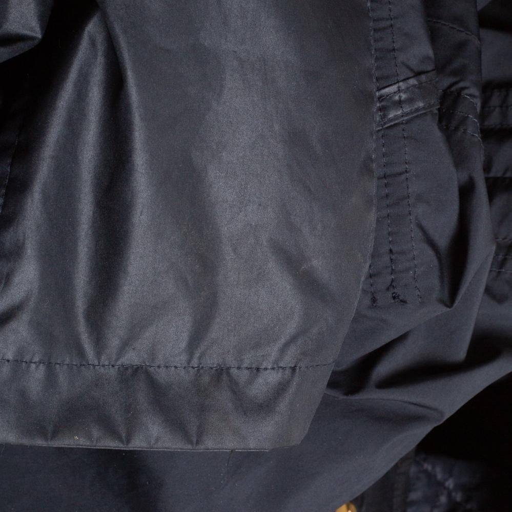 Louis Vuitton Dark Navy Quilt Detail Detachable Hooded Parka XXL 3