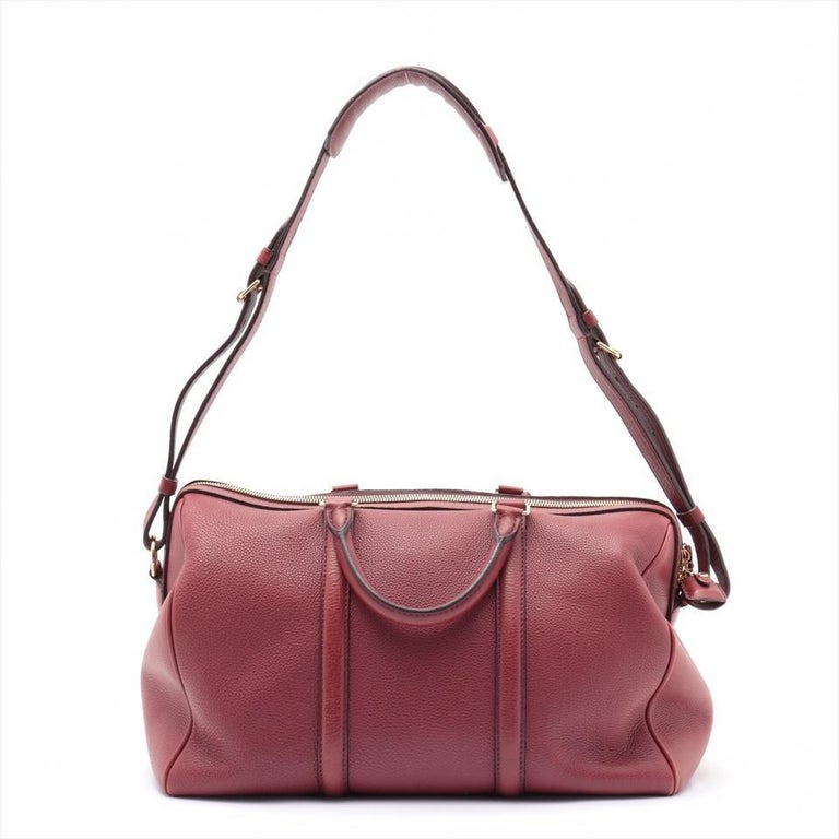 Louis Vuitton Red Leather Sofia Coppola PM Bag