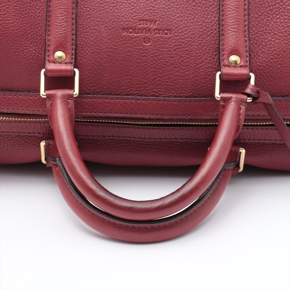 Louis Vuitton Dark Red Jasper Calf Leather Sofia Coppola SC Bag GM Speedy 861632 1