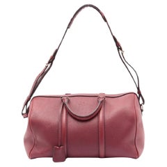 Louis Vuitton Dark Red Jasper Calf Leather Sofia Coppola SC Bag GM Speedy 861632