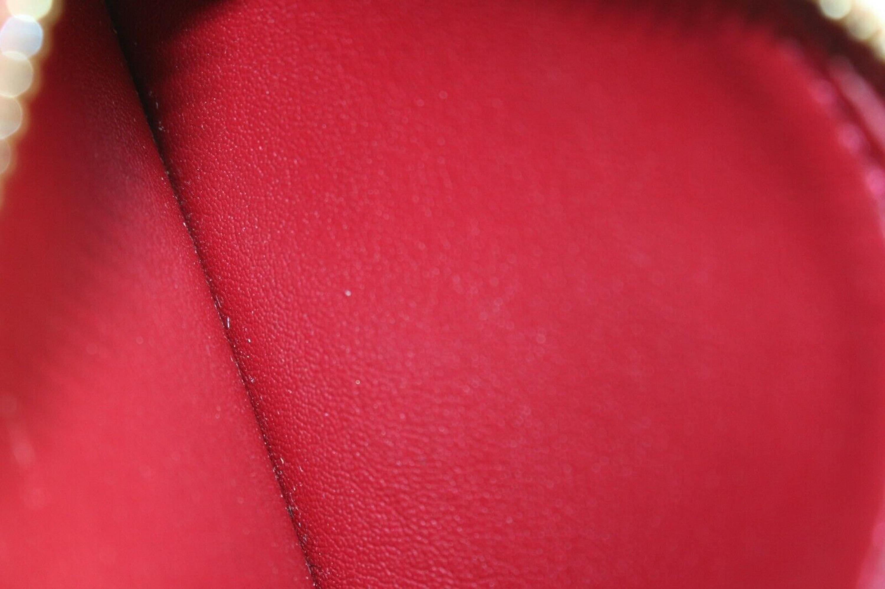 Louis Vuitton Dark Red Monogram Vernis Pochette Cles Key Pouch 1LVJ1108 5