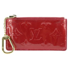 Louis Vuitton Pochette Cles Key Pochette rouge foncé Monogramme Vernis 1LVJ1108