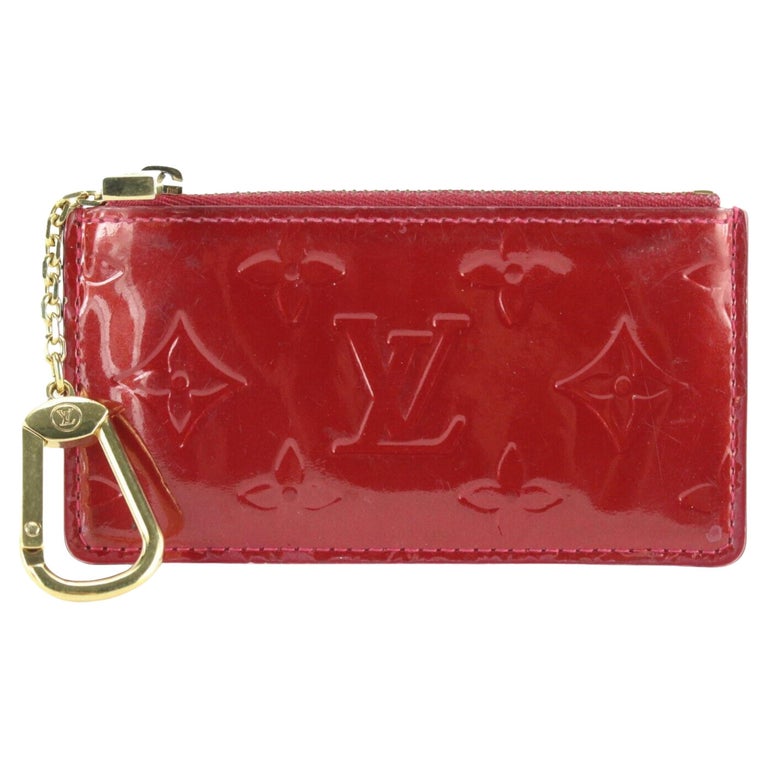 Louis Vuitton Monogram Leather Metallic Navy Nacre Empreinte Key