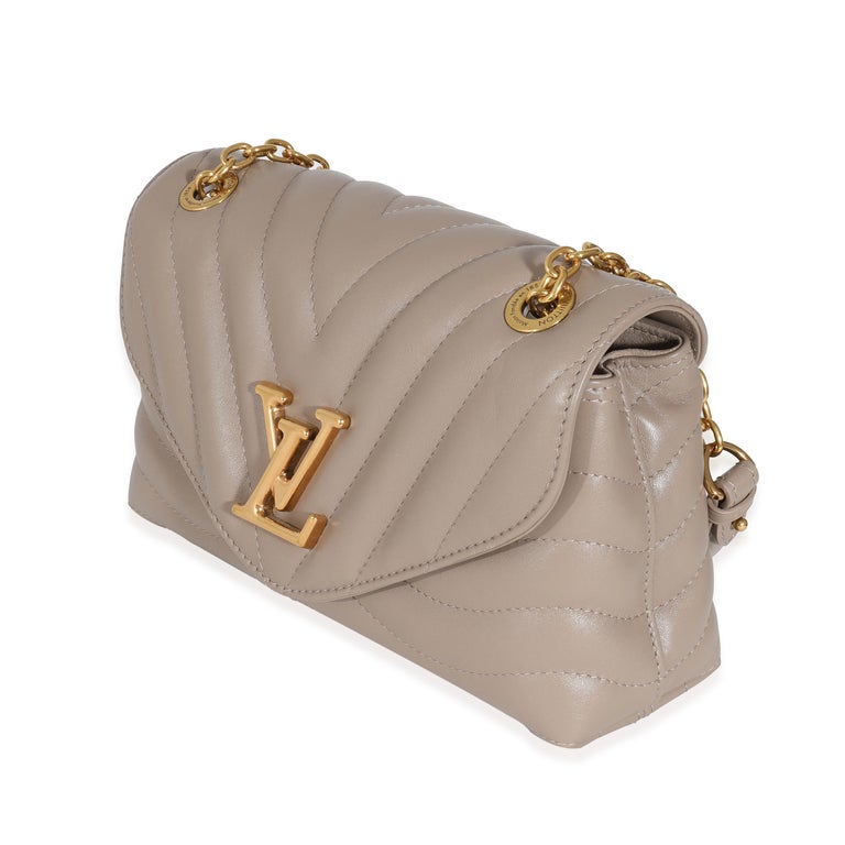 Louis Vuitton Calfskin LV New Wave Chain Bag Taupe