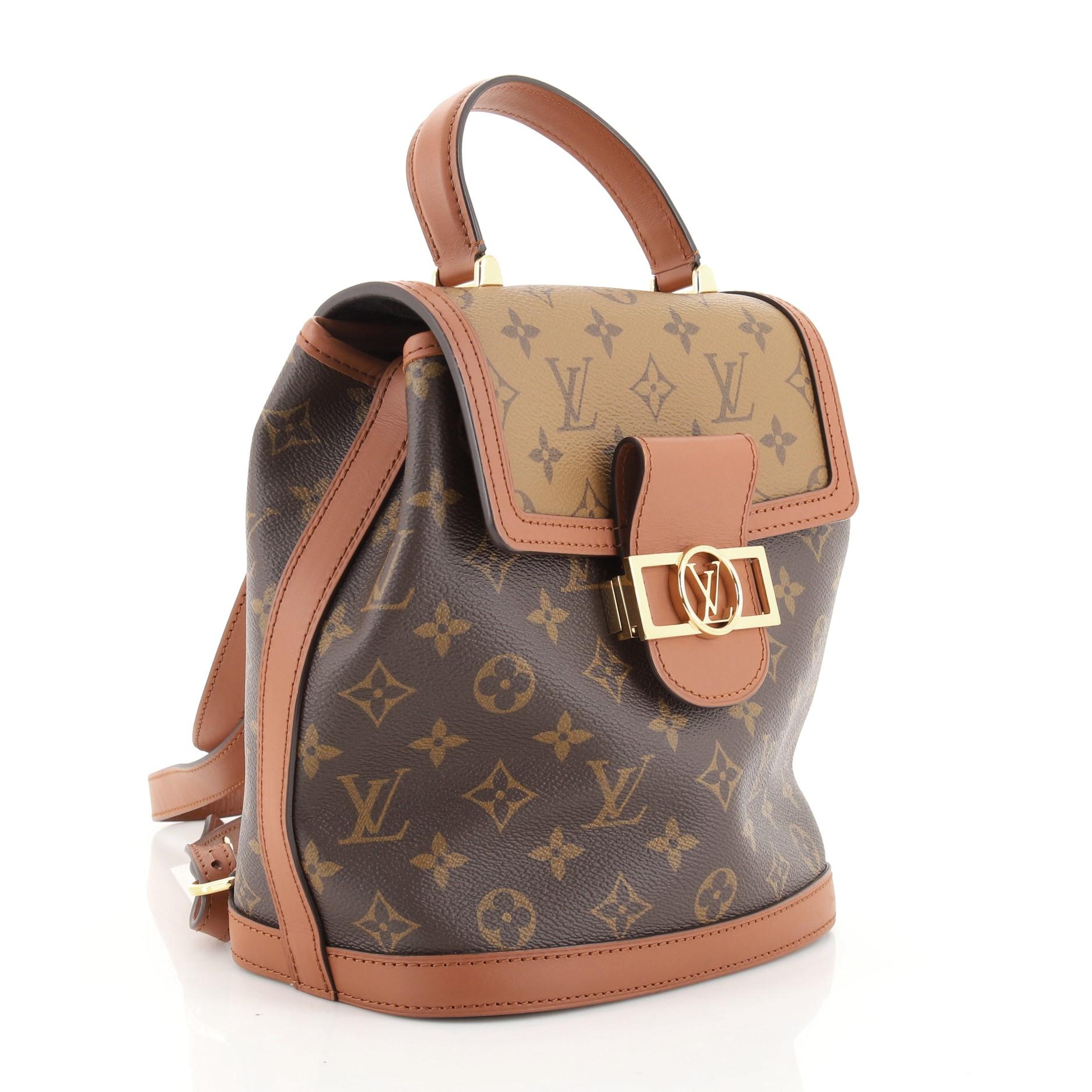 LOUIS VUITTON Reverse Monogram Dauphine Backpack PM 1271181