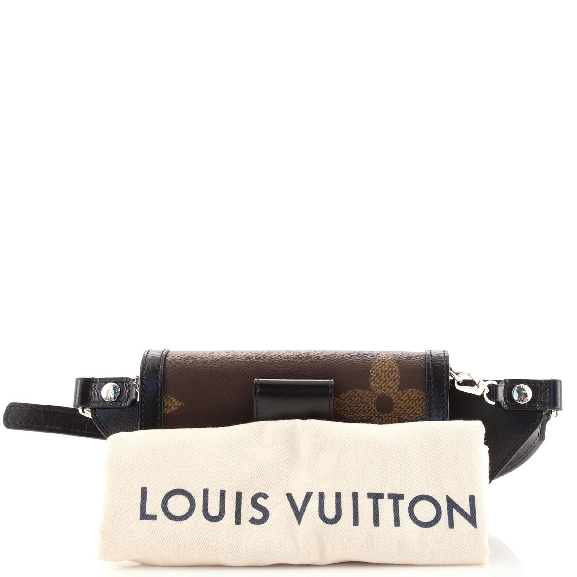 Louis Vuitton 2019 Monogram Giant Reverse Dauphine Bumbag Brown