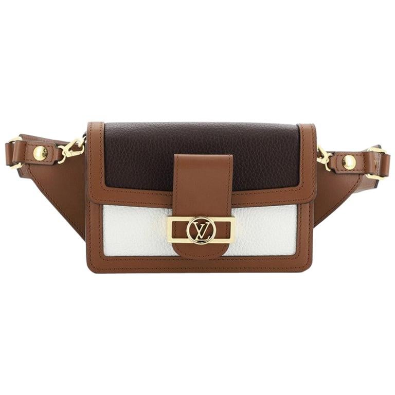 Dauphine belt bag leather crossbody bag Louis Vuitton Brown in