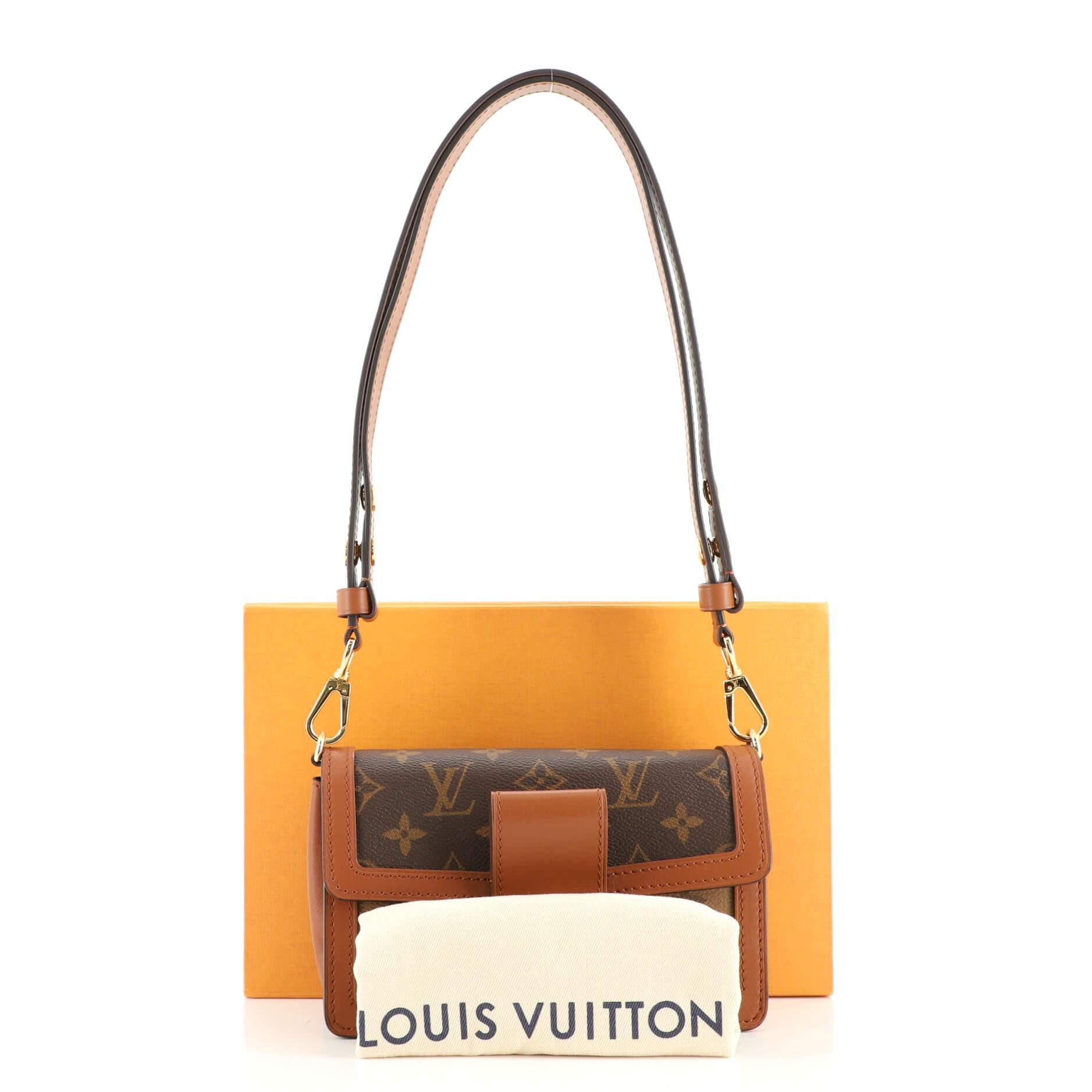 Louis Vuitton Dauphine Chain Wallet Reverse Monogram Canvas at 1stDibs