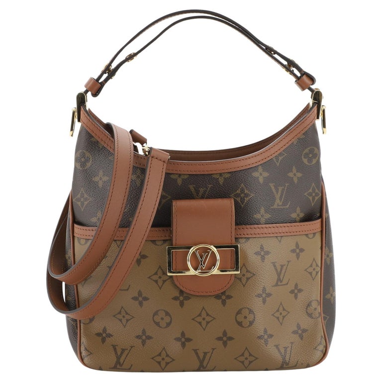Louis Vuitton Dauphine Hobo Reverse Monogram Canvas PM at 1stDibs