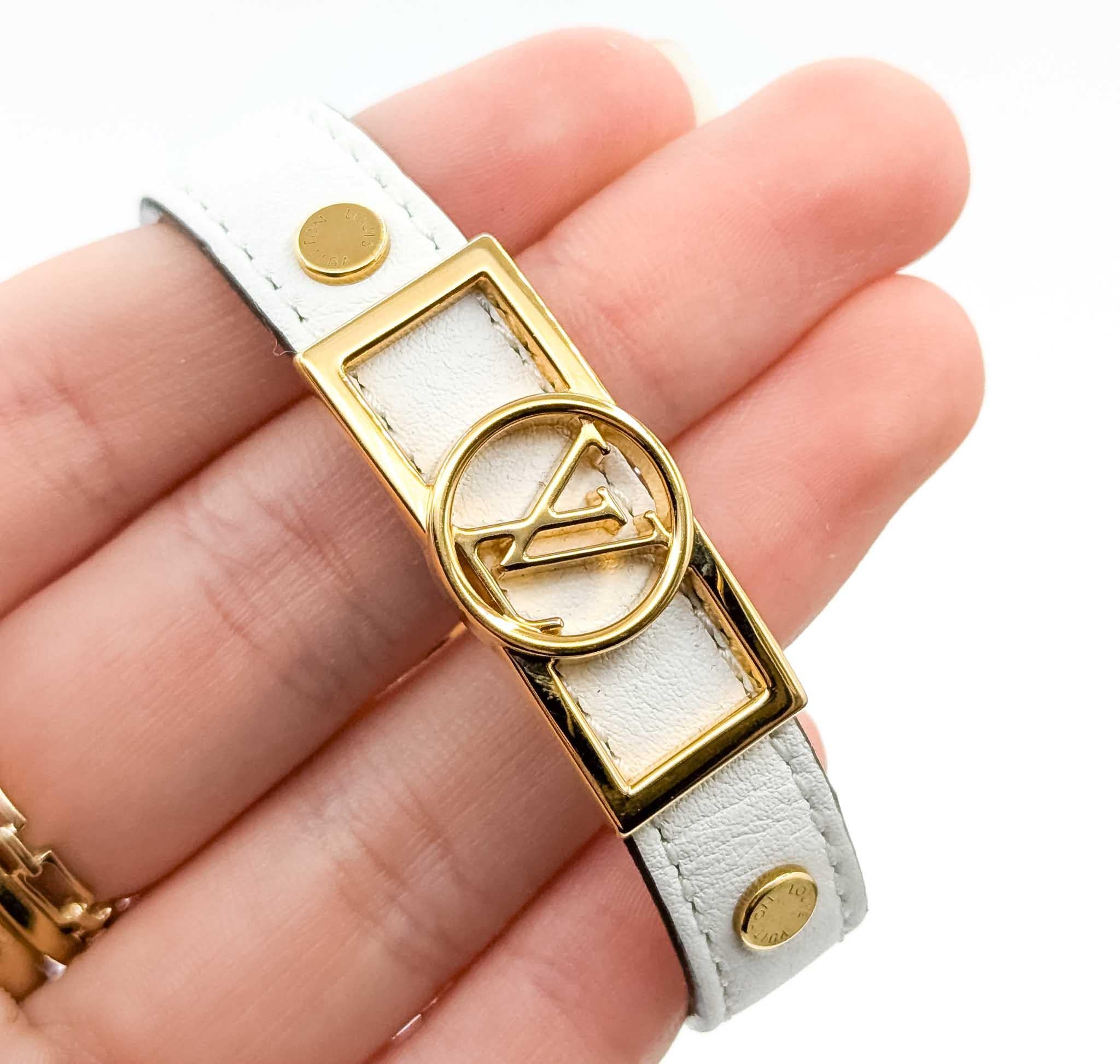 Women's or Men's Louis Vuitton Dauphine Monogram Bracelet For Sale