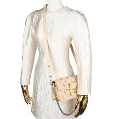 Louis Vuitton Dauphine Monogram Cutout Broderie Leather Shoulder Bag