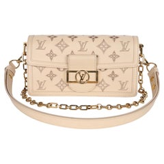 Louis Vuitton Dauphine Monogram Cutout Broderie Leather Shoulder Bag
