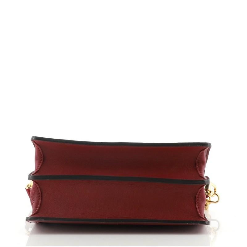 Brown Louis Vuitton Dauphine Shoulder Bag Calfskin MM
