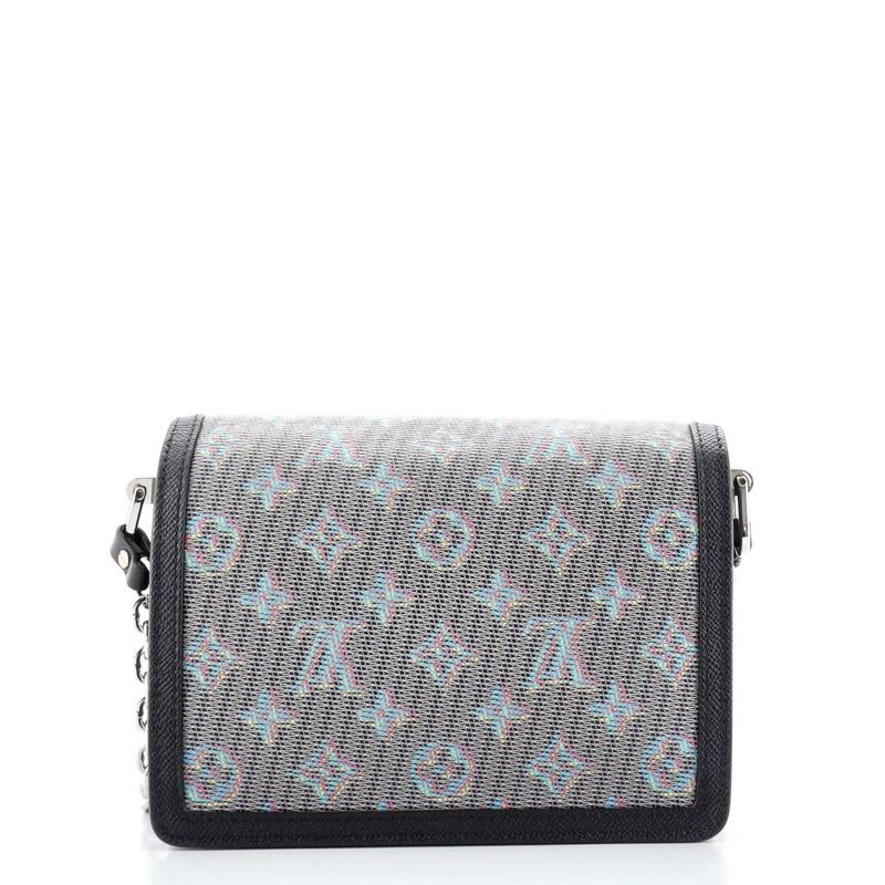 Nero Louis Vuitton Dauphine Borsa a tracolla Damier Monogram LV Pop Canvas Mini
