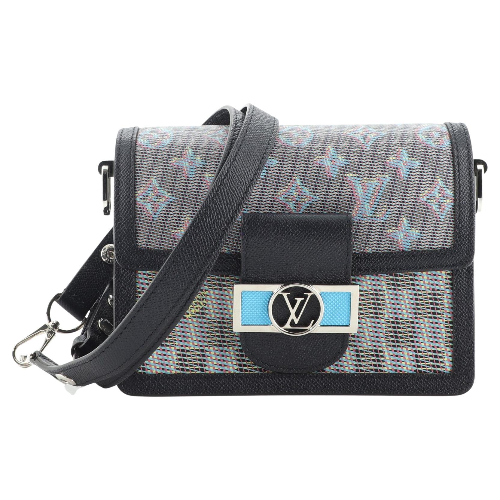 Louis Vuitton Dauphine Shoulder Bag Damier Monogram LV Pop Canvas Mini