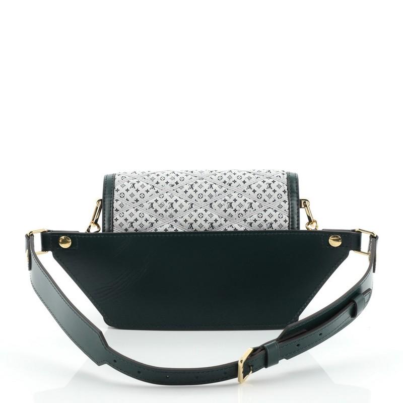 Black Louis Vuitton Dauphine Shoulder Bag Malletage Monogram Denim Mini