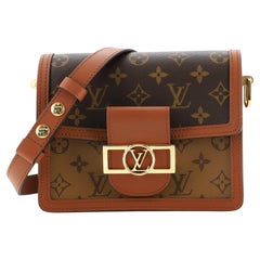 Louis Vuitton Dauphine Shoulder Bag Reverse Monogram Canvas Mini