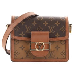 Louis Vuitton Dauphine Shoulder Bag Reverse Monogram Canvas Mini