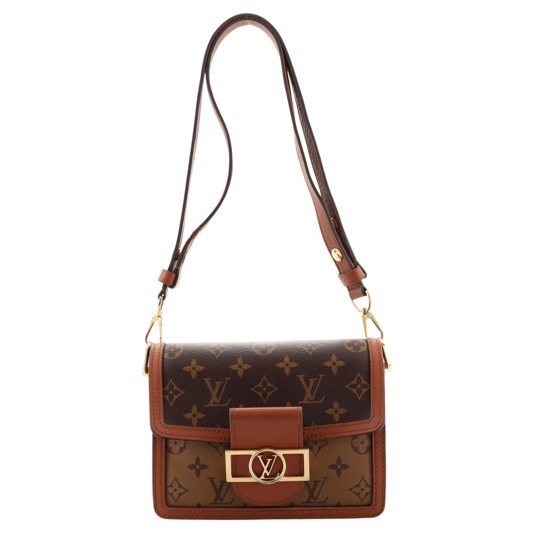 Louis Vuitton Dauphine Shoulder Bag Reverse Monogram Canvas Mini