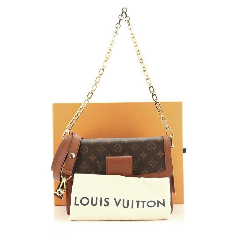 Louis Vuitton Dauphine Shoulder Bag Reverse Monogram Canvas MM For Sale at  1stDibs