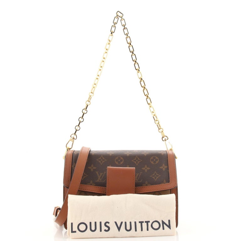 Louis Vuitton Dauphine Shoulder Bag Reverse Monogram Canvas Mini at 1stDibs