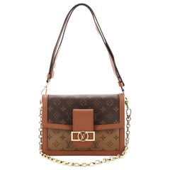 Louis Vuitton Dauphine Shoulder Bag Reverse Monogram Canvas MM