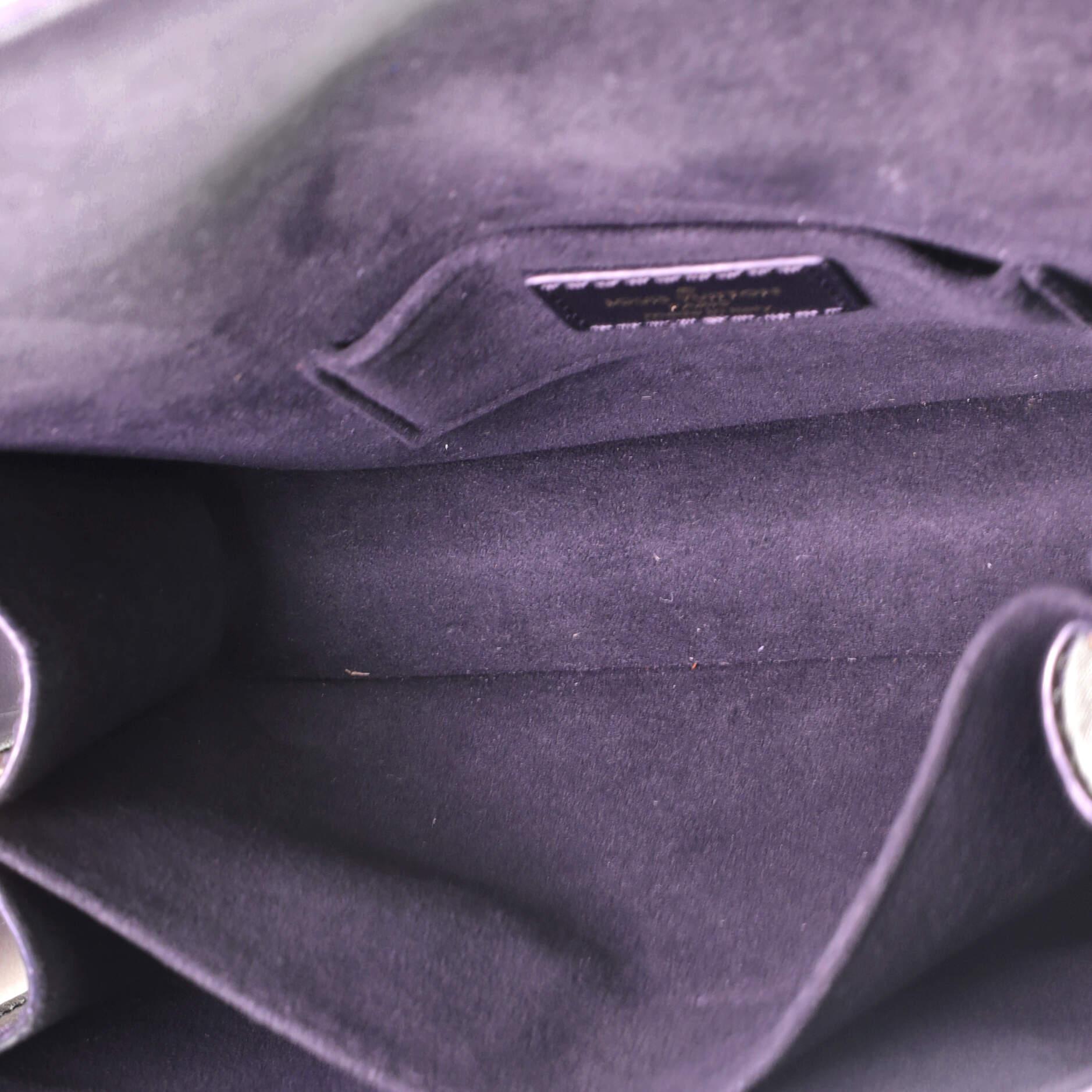 Black Louis Vuitton Dauphine Shoulder Bag Studded Leather Mini