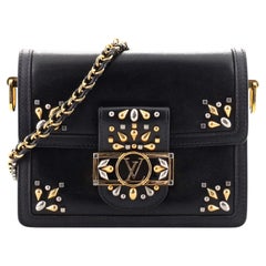 Louis Vuitton Dauphine Shoulder Bag Studded Leather Mini