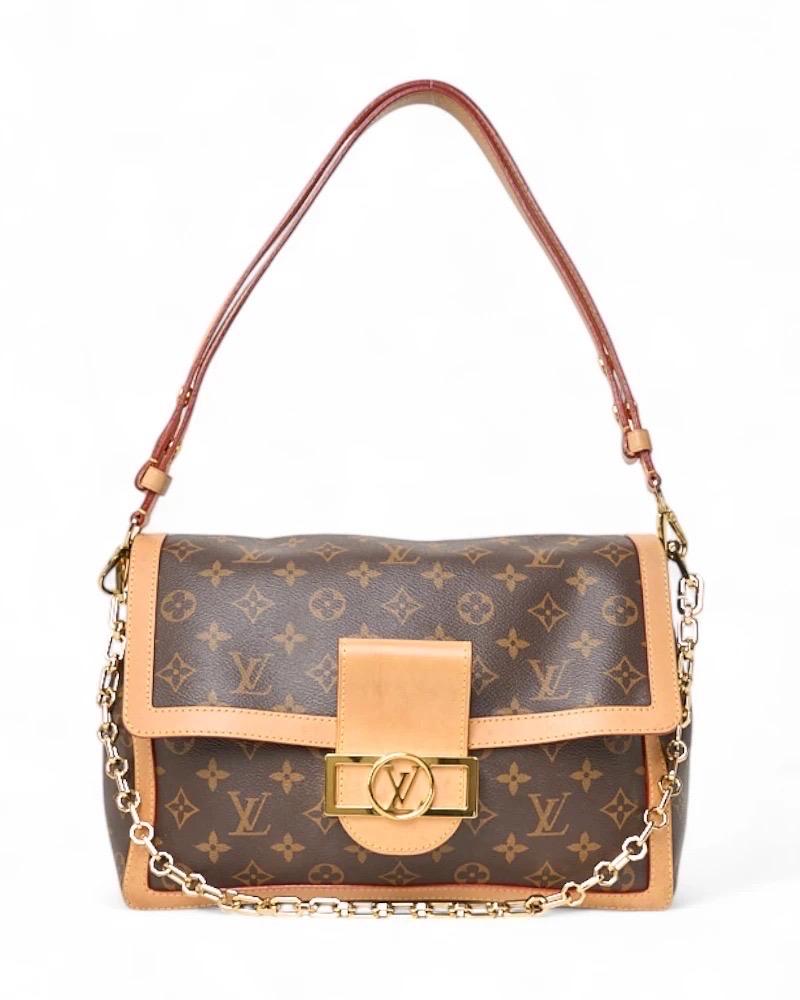 Louis Vuitton Dauphine Soft GM Monogram Borsa a spalla For Sale 12